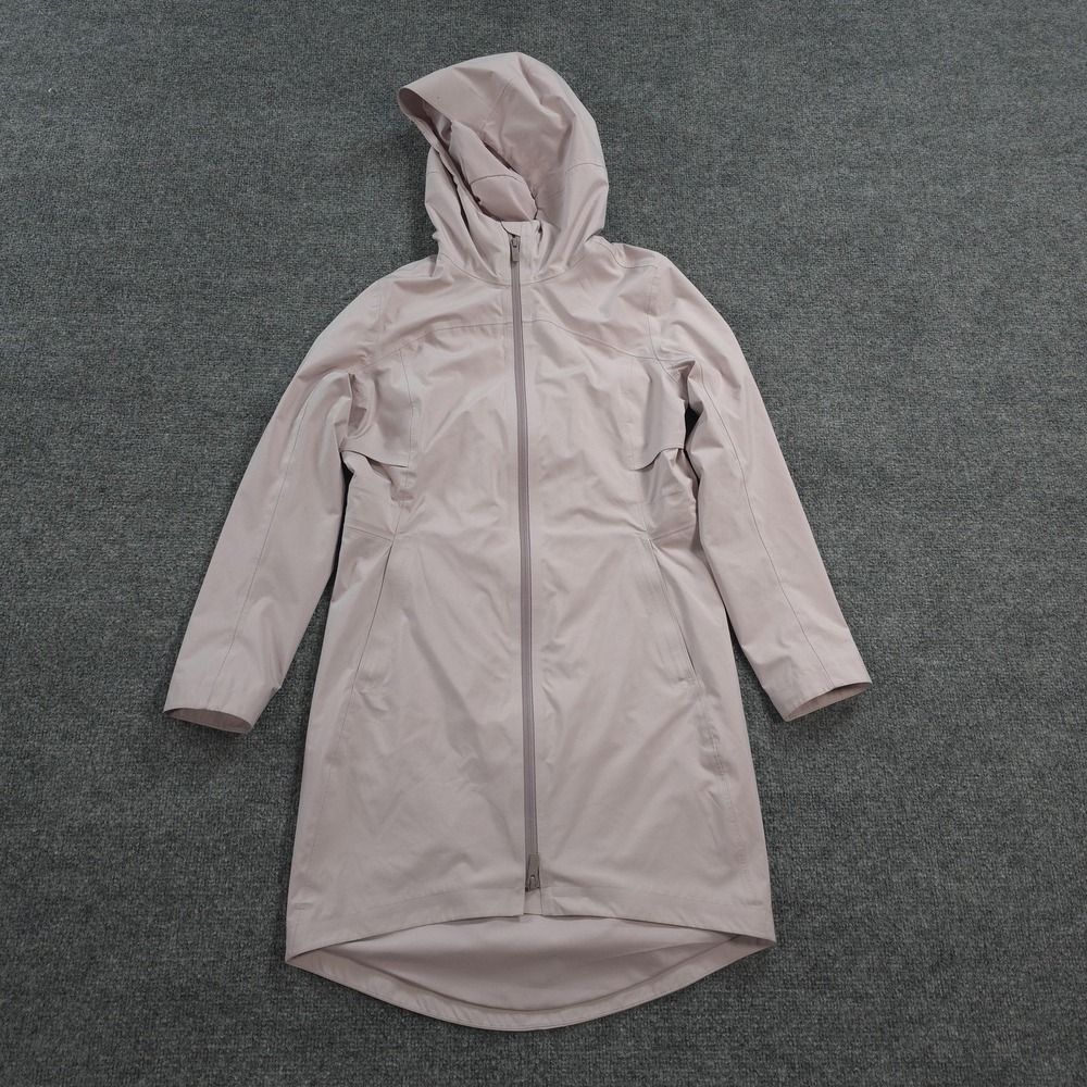 Lululemon Jacket Womens 2 Pink Rain Rebel Windbreaker Trench Coat Travel Outdoor